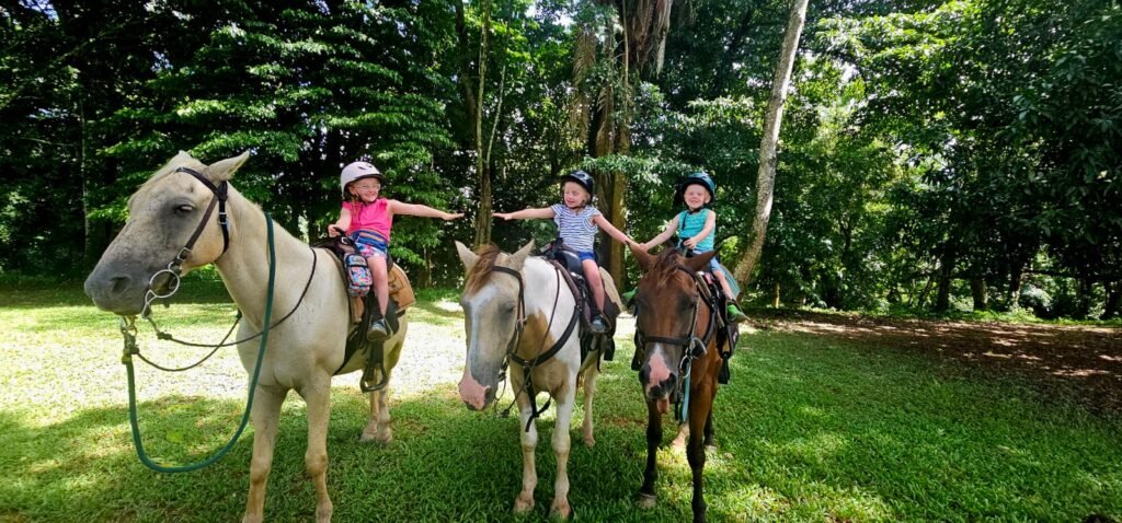 green acres jungle horseback at mile 36 on the hummingbird highaway cayo south district - kids
